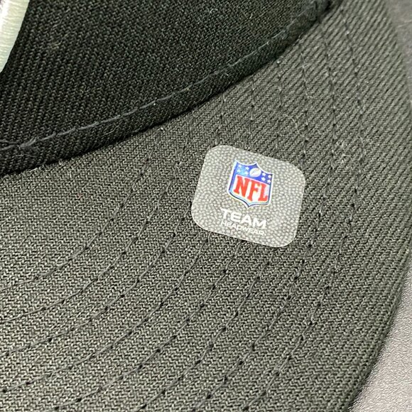 New Era NFL Las Vegas Raiders Cap Hat Men's OSFM w/ Adjustable Strap Black - Picture 4 of 15